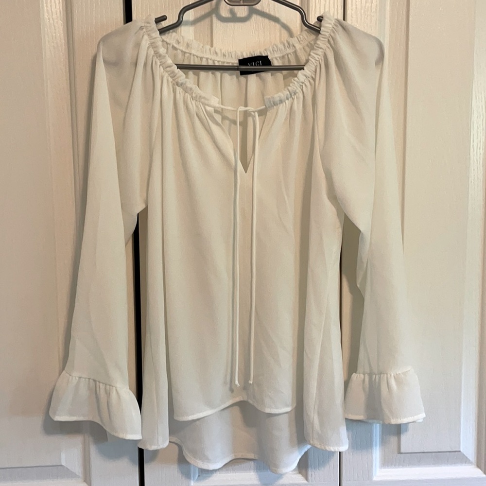 White Vici Classic Tale Blouse